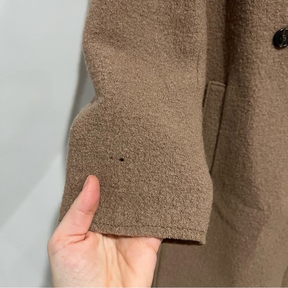 J.Crew Daphne topcoat Pea Coat Jacket in Italian boiled wool J4865 camel - Picture 10 of 12